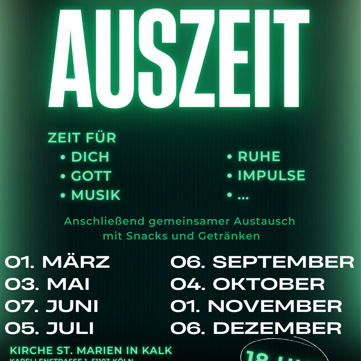 Auszeit 2026 St. Marien Kalk